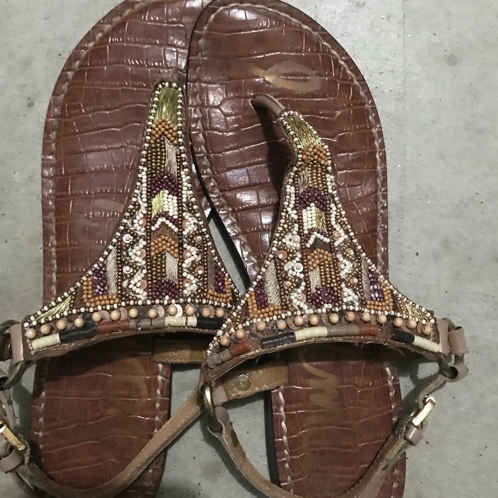 👒Sam Edelman beaded sandals